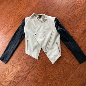 Aqua Cropped Moro Jacket Size Sm